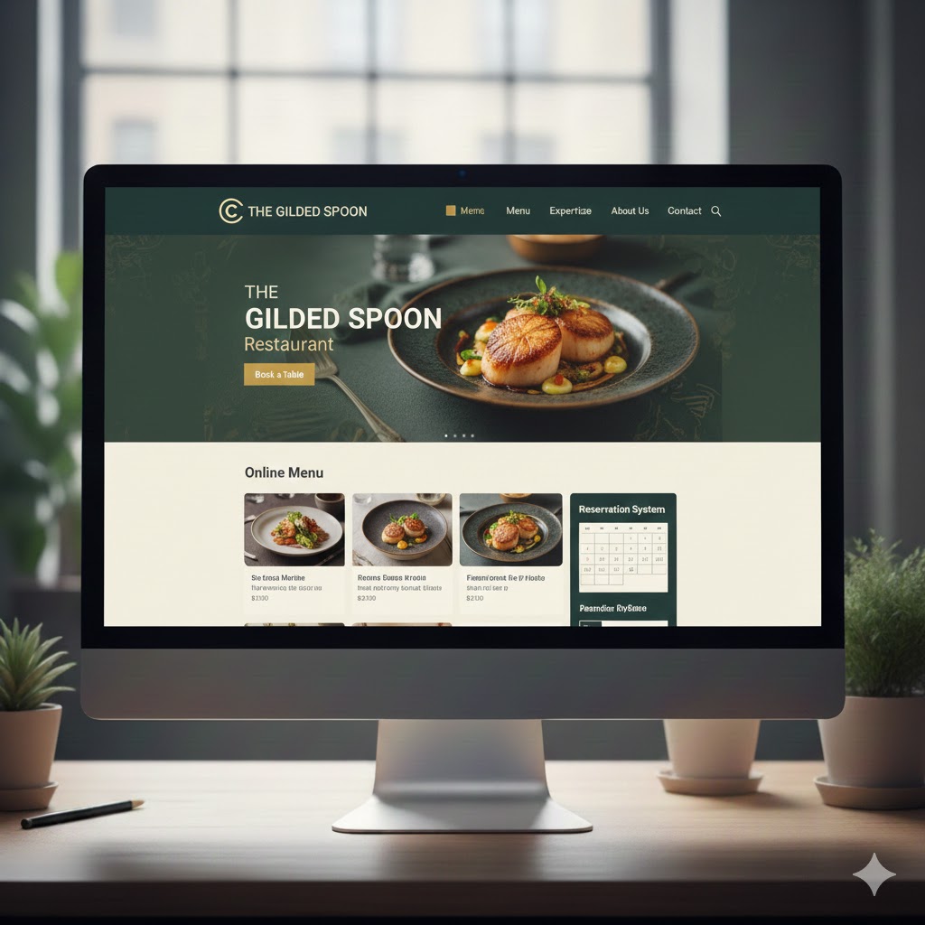 Restaurant website with online ordering